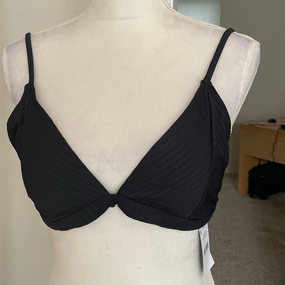 Cotton On Body Fixed Triangle Rib Bikini Top Size L NWT - Picture 2 of 13